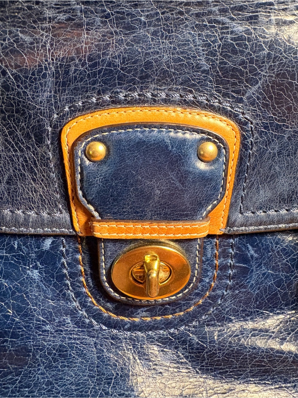 Coach 70th Anniversary Limited Edition Willis Navy and Tan - Shoulder Bag - Picture 2 of 14